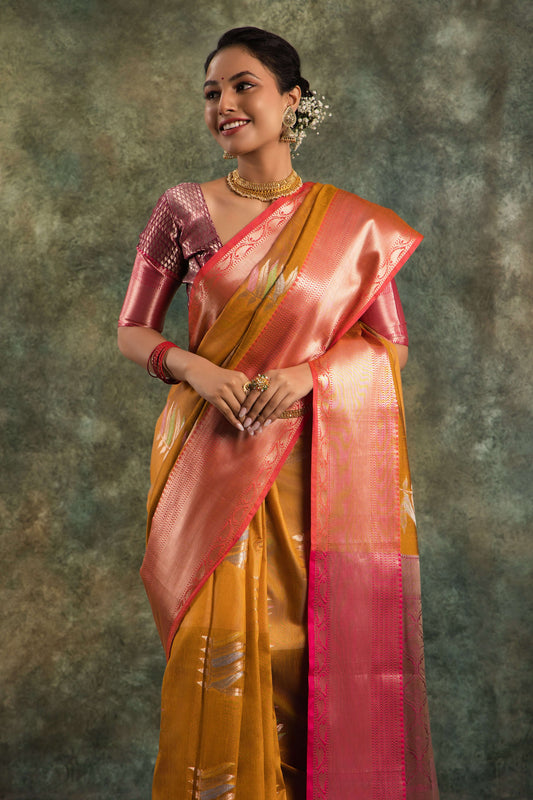 Radiant Weaves Soft Banarasi Silk Saree for Timeless Style